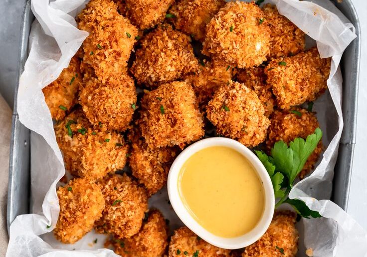 BEST HEALTHY BAKED CHICKEN NUGGETS